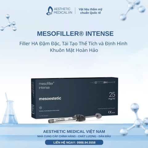 MESOFILLER® INTENSE: Filler HA Đậm Đặc, Tái Tạo Thể Tích và Định Hình Khuôn Mặt Hoàn Hảo