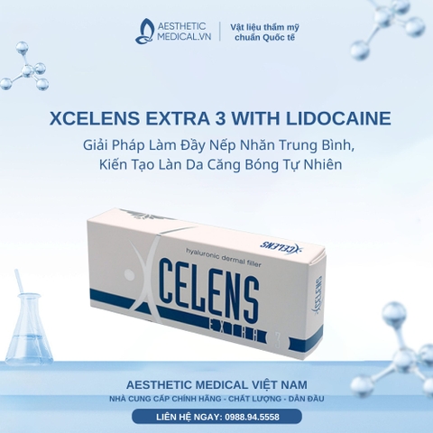 XCELENS EXTRA 3 WITH LIDOCAINE: Giải Pháp Làm Đầy Nếp Nhăn Trung Bình, Kiến Tạo Làn Da Căng Bóng Tự Nhiên