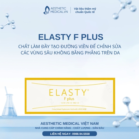 ELASTY F PLUS / CHẤT LÀM ĐẦY TẠO ĐƯỜNG VIỀN ĐỂ CHỈNH SỬA CÁC VÙNG SÂU KHÔNG BẰNG PHẲNG TRÊN DA