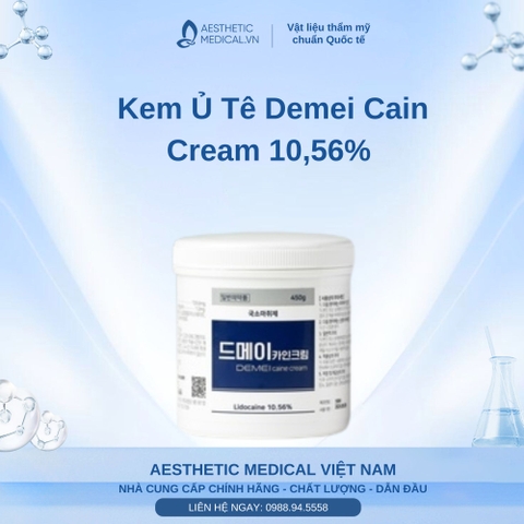 Kem Ủ Tê Demei Cain Cream 10,56% Hàn Quốc: Giải Pháp Gây Tê Mạnh, Không Đau Cho Mọi Thủ Thuật Thẩm Mỹ, Xăm Hình