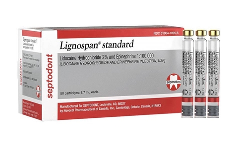 SEPTODONT LIGNOSPAN STANDARD LIDOCAINE HYDROCHLORIDE 2% AND EPINEPHRINE 1:100,000 / THUỐC GÂY MÊ CỤC BỘ TRONG CÁC THỦ THUẬT NHA KHOA