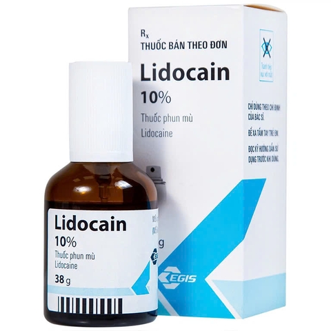 LIDOCAIN 10% / THUỐC PHUN MÙ GÂY TÊ TẠI CHỖ 
