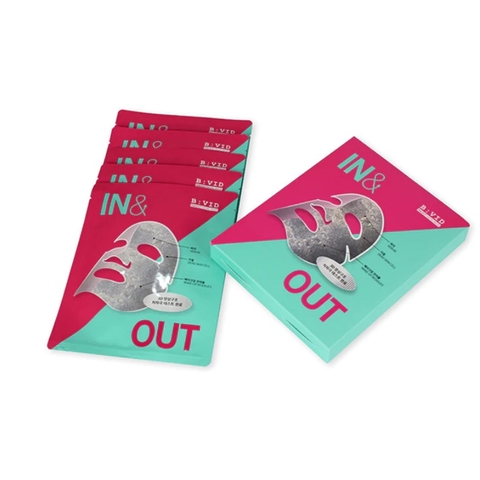 Mặt nạ cấp ẩm, hút dầu, tẩy da chết B:VID IN&OUT FACIAL MASK Hàn Quốc