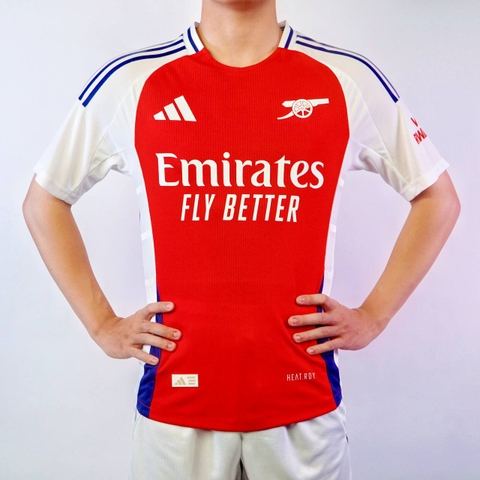 Arsenal Home (2024-2025) Màu đỏ + Cộc tay | Bản PLAYER [Có quần]
