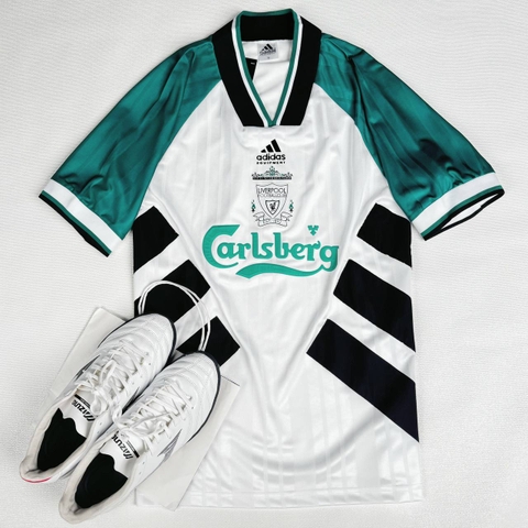 Liverpool Away (1993/1995) Màu trắng + Cộc tay | Bản CLASSIC [Không có quần]