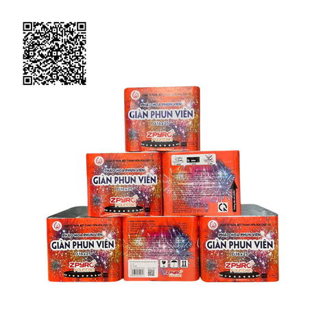 Pháo hoa hợp pháp Giàn phun viên D16x25 sản xuất bởi Z121 năm 2025