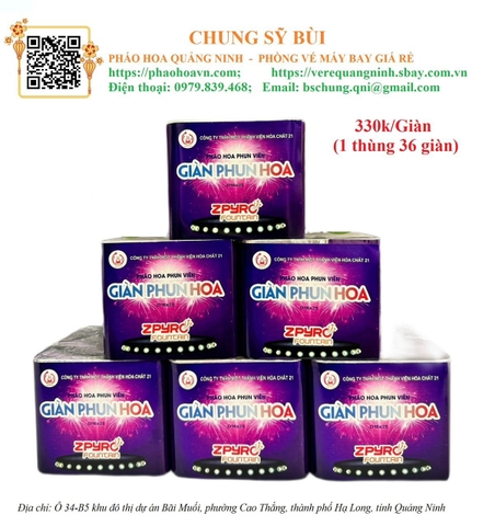 Giàn phun hoa D16x25 pháo hoa hợp pháp chính hãng Z121