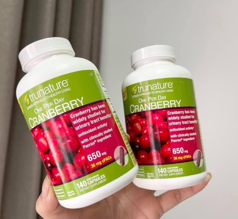 VIÊN UỐNG BỔ THẬN CRANBERRY TRUNATURE CỦA MỸ 140 VIÊN