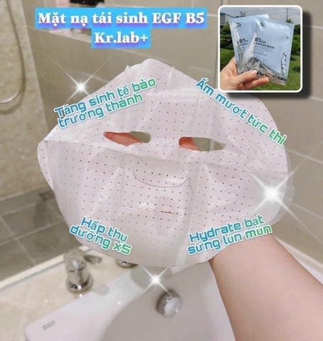 MẶT NẠ B5 PHỤC HỒI, DƯỠNG TRẮNG DA KR.LAB EGF COMPLEX MASK