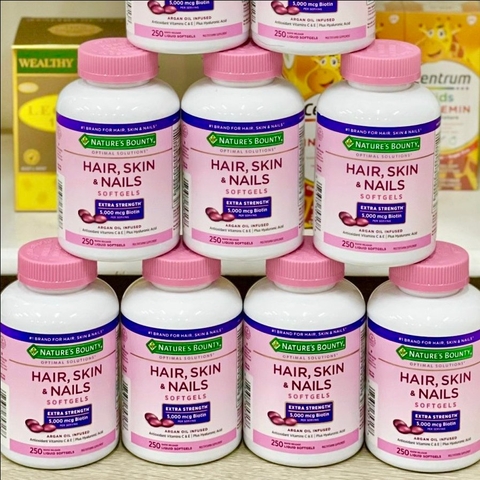 VIÊN UỐNG HAIR  SKIN & NAILS NATURE'S BOUNTY