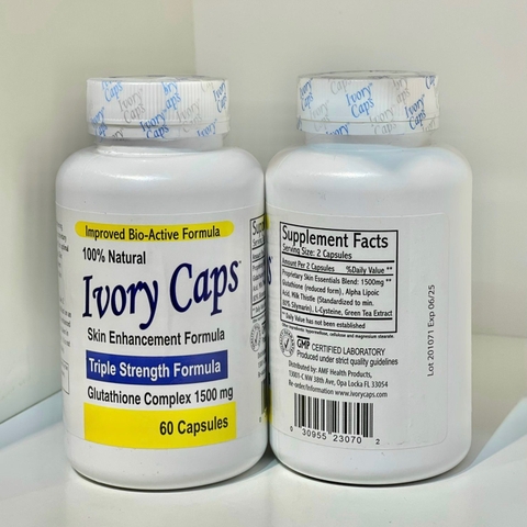 VIÊN UỐNG TRẮNG DA IVORY CAPS GIẢM NÁM , TÀN NHANG CỦA MỸ