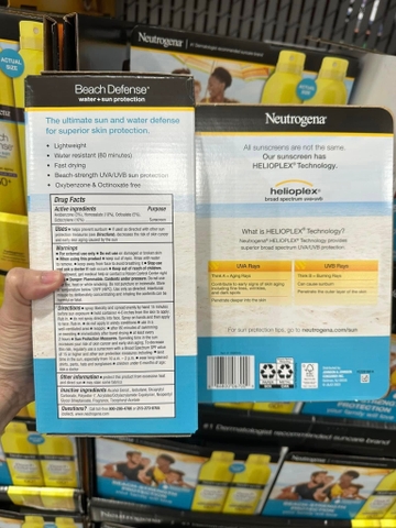 SET XỊT CHỐNG NẮNG NEUTROGENA  ( 240GR X 2) SPF 60