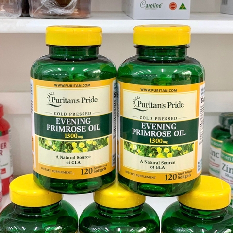 VIÊN UỐNG TINH DẦU HOA ANH THẢO PURITAN'S PRIDE EVENING PRIMROSE OIL 1300MG 120 VIÊN CỦA MỸ