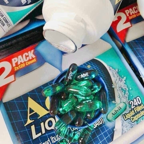 VIÊN UỐNG GIẢM ĐAU HẠ SỐT ADVIL IBUPROFEN 200MG 200 CỦA MỸ