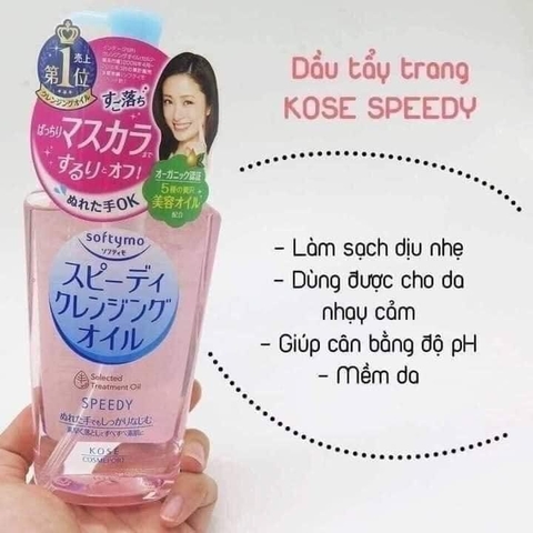 DẦU TẨY TRANG KOSE SOFTTYMO NHẬT BẢN 230ML