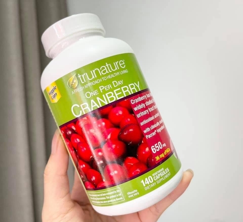 VIÊN UỐNG BỔ THẬN CRANBERRY TRUNATURE CỦA MỸ 140 VIÊN