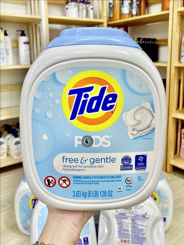 VIÊN GIẶT TIDE POD FREE & GENTLE CHO LÀN DA NHẠY CẢM