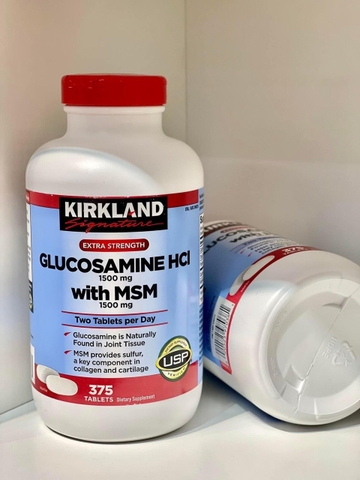 VIÊN UỐNG BỔ XƯƠNG KHỚP GLUCOSAMINE HCL WITH MSM 375 VIÊN