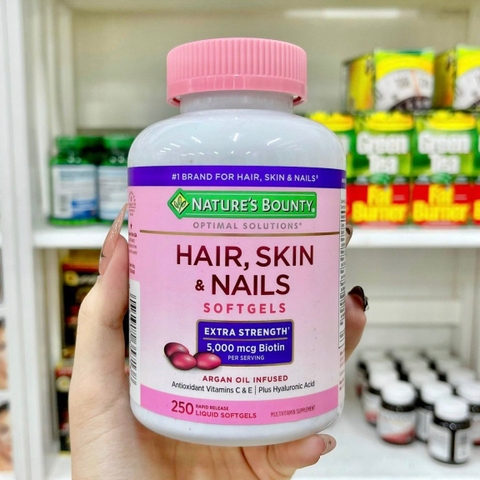 VIÊN UỐNG HAIR  SKIN & NAILS NATURE'S BOUNTY