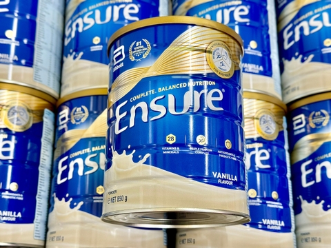SỮA BỘT ENSURE ÚC 850GR HƯƠNG VANILLA