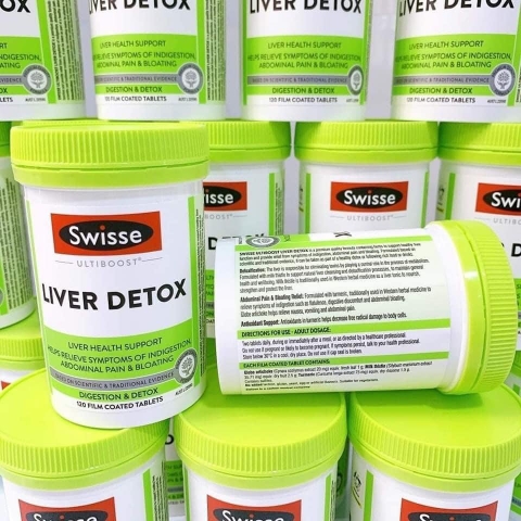 BỔ GAN SWISSE LIVE DETOX CỦA ÚC 120 VIÊN