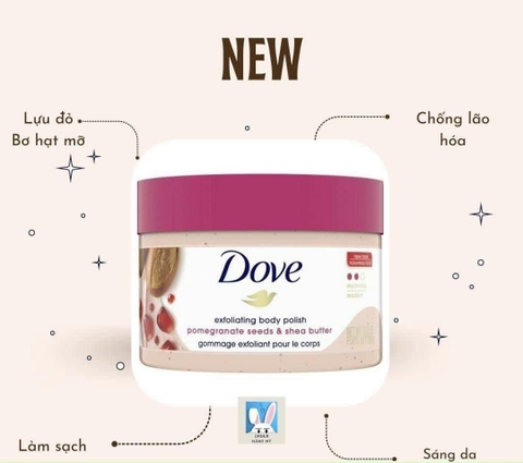 TẨY TẾ BÀO CHẾT BODY DOVE BẢN MỸ 298GR