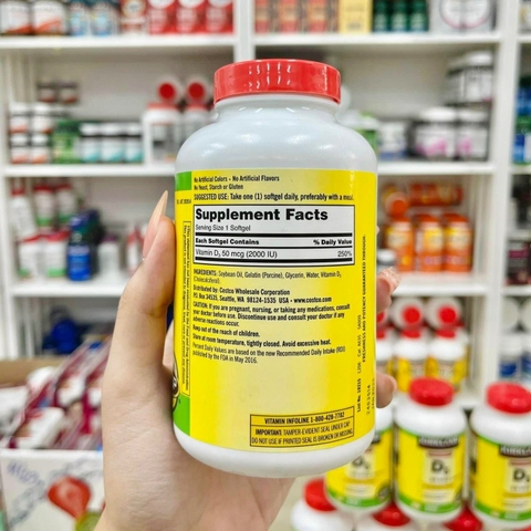 VITAMIN D3 KIRLAND EXTRA STRENGTH CỦA MỸ