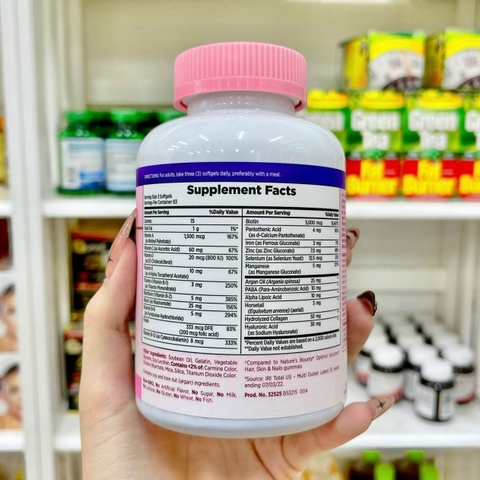 VIÊN UỐNG HAIR  SKIN & NAILS NATURE'S BOUNTY