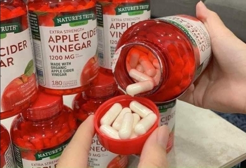 VIÊN UỐNG GIẢM CÂN GIẤM TÁO APPLE CIDER VINEGAR 180V