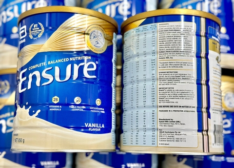 SỮA BỘT ENSURE ÚC 850GR HƯƠNG VANILLA