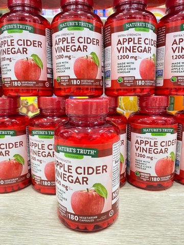 VIÊN UỐNG GIẢM CÂN GIẤM TÁO APPLE CIDER VINEGAR 180V