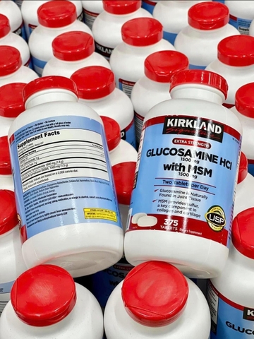 VIÊN UỐNG BỔ XƯƠNG KHỚP GLUCOSAMINE HCL WITH MSM 375 VIÊN
