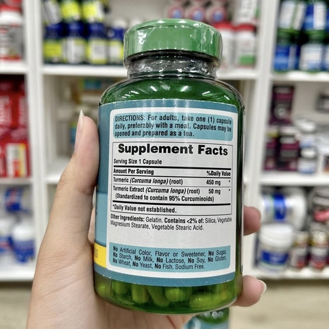 VIÊN UỐNG TINH CHẤT NGHỆ PURITAN'S PRIDE TURMERIC CURCUMIN