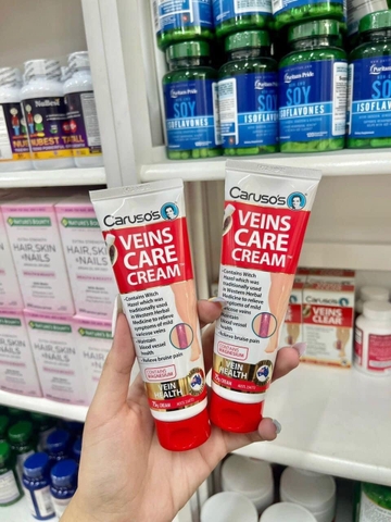VIÊN UỐNG - KEM GIẢM ĐAU  HỖ TRỢ SUY GIÃN TĨNH MẠCH CARUSOS VEINS CLEAR CỦA ÚC