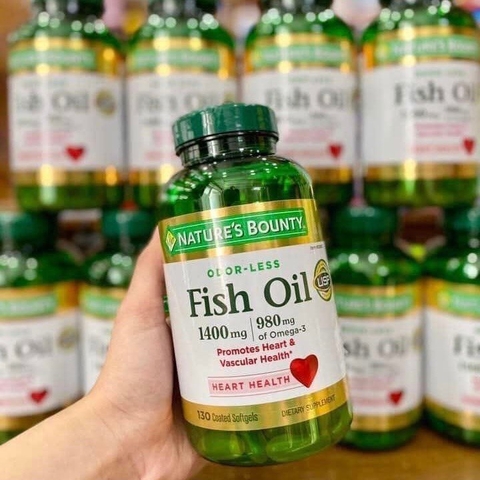 VIÊN UỐNG DẦU CÁ FISH OIL NATURE'S BOUNTY 1400MG 980MG OMEGA 3