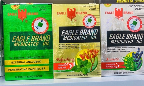 DẦU CON Ó EAGLE BRAND MEDICATED OIL CỦA MỸ