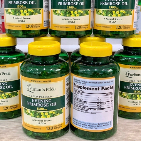VIÊN UỐNG TINH DẦU HOA ANH THẢO PURITAN'S PRIDE EVENING PRIMROSE OIL 1300MG 120 VIÊN CỦA MỸ