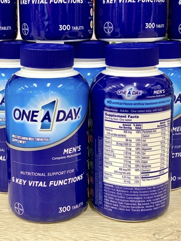 VIÊN UỐNG VITAMIN & KHOÁNG CHẤT DƯỚI 50 TUỔI CHO NAM VÀ NỮ ONE A DAY CỦA MỸ