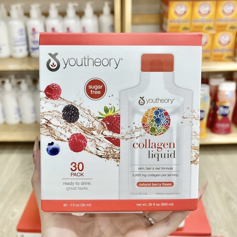 YOUTHEORY COLLAGEN LIQUID BERRY FLAVOR MỸ DA ĐẸP TƯƠI TRẺ