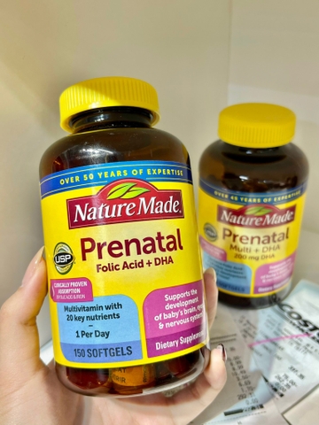 BỔ BẦU PRENATAL MULTI + DHA 150V CỦA MỸ