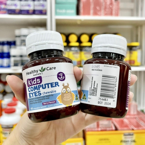 KẸO BỔ MẮT CHO BÉ HEALTHY CARE KIDS COMPUTER EYES CỦA ÚC 60V