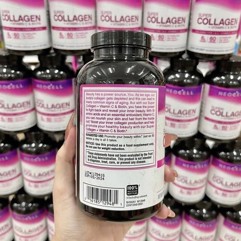 VIÊN UỐNG COLLAGEN NEOCELL SUPER COLLAGEN +VITAMIN & BIOTIN 6000MG