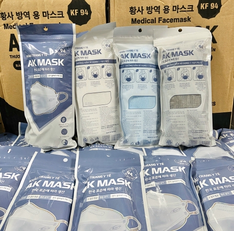 KHẨU TRANG Y TẾ 4 LỚP KF94 MASK LỌC BỤI MỊN BẢO VỆ SỨC KHOẺ THÙNG 30 TÚI /  TÚI 10 CÁI