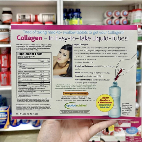 COLLAGEN LIQUID HỘP 30 ỐNG MỸ