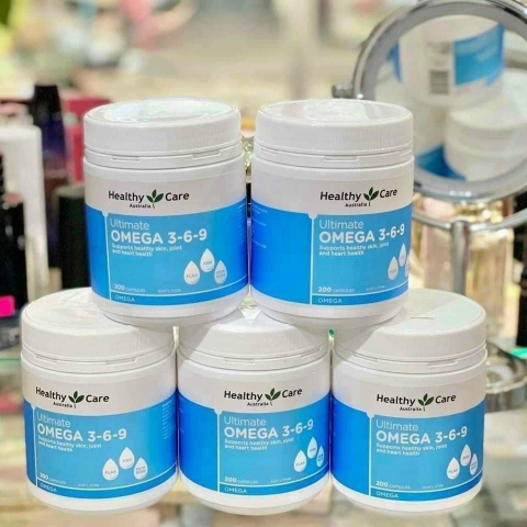 VIÊN UỐNG DẦU CÁ 369 1000MG 300MG OMEGA 3 200 VIÊN CỦA ÚC