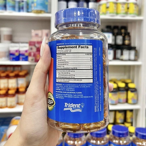 VIÊN UỐNG DẦU CÁ HỒI 1000MG 600MG OMEGA 3 210 VIÊN100% NATURAL WILD ALASKA SALMON OIL