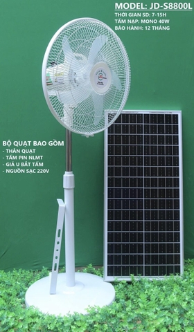 Quạt năng lượng mặt trời JD-S8800L