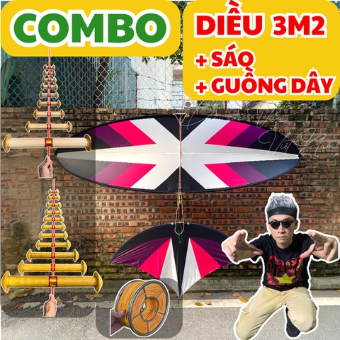 Combo diều 3m2 full cacbon