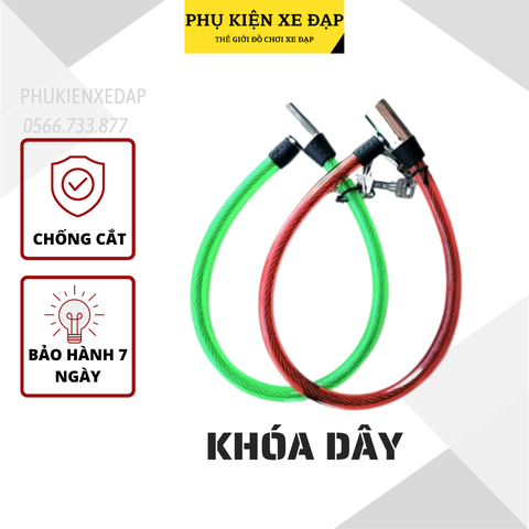 khóa dây xe đạp