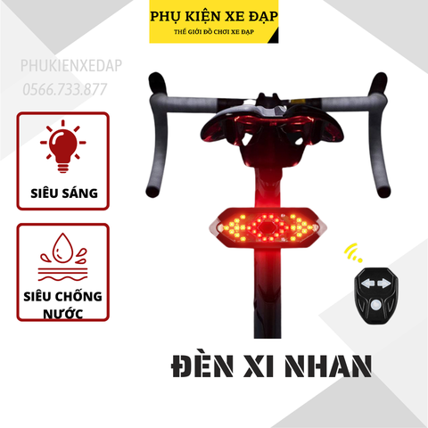 đèn xi nhan xe đạp có điều khiển từ xa XN-01